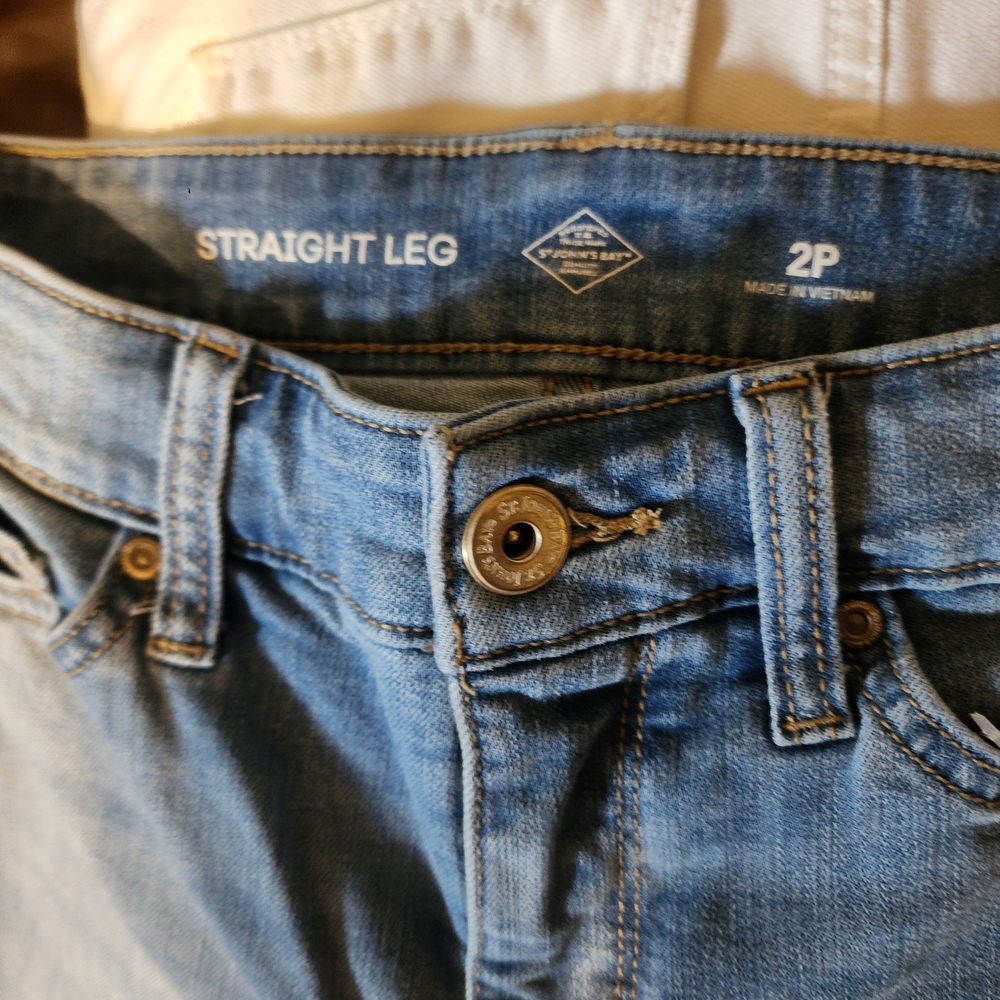 St. John's Bay Blue Straight Leg Jeans
